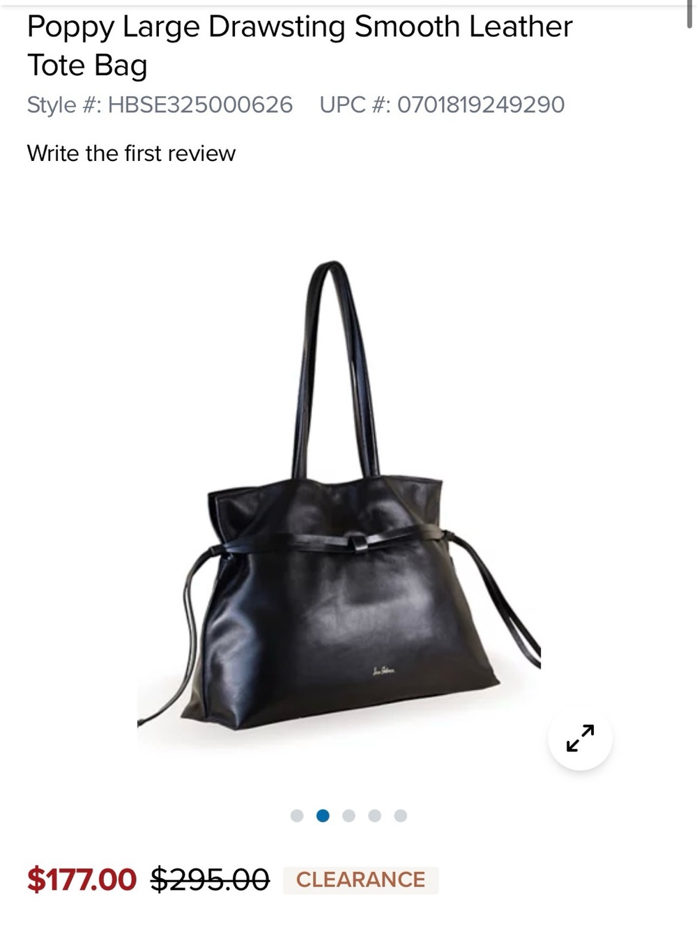 Sam Edelman Poppy Large Leather
Drawstring Tote - Picture 2 of 6